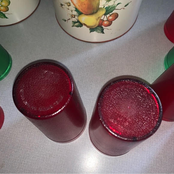 9 Vintage TEXAN Tumblers + 1 Small Similar Green & Red as Pictured Excellent LOT - Picture 5 of 14